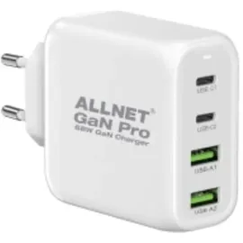 Allnet Ersatznetzteil QC USB-C PD GaN Netzteil Power Supply 2x USB Typ-A QC 2x USB Typ-C**EU PLUG**