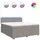 vidaXL Boxspringbett 180 x 200 cm Taupe