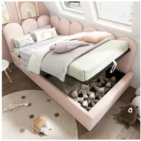 Ulife Polsterbett Daybett Tagesbett Schlafsofa mit hydraulischem Stauraum (Ohne Matratze) rosa 97 cm x 200 cm x 76 cm