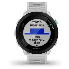 Garmin Forerunner 55 mit Silikon-Wechselarmband weiß