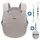 fillikid Babytrage Natural ab 3,5 -20 kg für Bauch-, Hüft und Rückentrageposition inkl. Silikon-Schnullerbox Diamant Hellgrau + 2er Set Schnullerketten Grau Grün - Grau