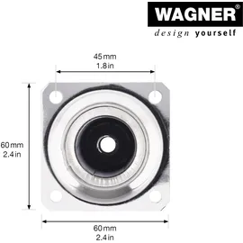 Wagner Möbelbein Telescope ST 1829 12182901 Ø 30 x 160-250 mm
