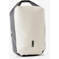 Fahrradtasche Gepäckträgertasche 500 20 Liter wasserdicht beige/grau, beige, EINHEITSGRÖSSE