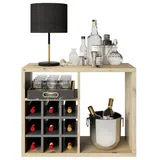 Phoenix Raumteiler-Regal »Fortuna«, BxHxL: 75,1 x 57,9 cm, inkl. Bareinsatz)