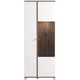 INOSIGN Vitrine Burgundy 78,5 x 40 x 200,5 cm Weiß