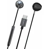 COFI 1453 In-Ear Kopfhörer Typ-C Headset mit Mikrofon USB-C Anschluss kompatibel mit Smartphones schwarz - Schwarz