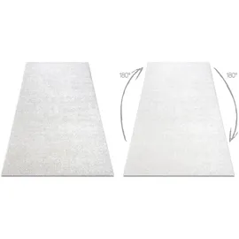 RugsX - Teppich Santa Fe Creme, 031 Eben, Glatt, Einfarbig Beige 100x500 cm