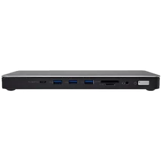 V7 Hub USB V7 DOCKTB4PT Schwarz/Silberfarben Schwarz, Silbern