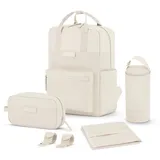 KAPTEN & SON Bergen Pro Diaper Backpack Set Sandstone