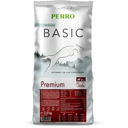 Perro Basic Premium - Trockenfutter Hund Futter 2,5 kg