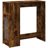 vidaXL Bartisch mit Regal Räuchereiche 101x40x103,5 cm Holzwerkstoff