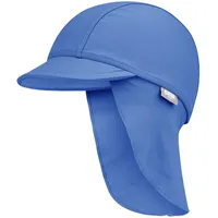 Sterntaler Bademütze mit Nackenschutz uni, Größe 53 in Blau meerblau