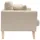miliboo Sofa skandinavisch 2 Plätze Beige helle Holzbeine Oslo