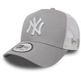 New Era New York Yankees MLB Clean Grau Weiß Verstellbare 9Forty A-Frame Trucker Cap für Kinder - Youth
