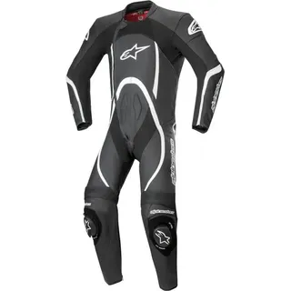 Alpinestars Motorradkombi Orbiter V2 Perforierte 1-Teiler Motorrad Lederkombi Atmungsaktiv belüftet protektoren reißverschluss schwarz 56