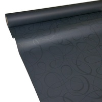 JUNOPAX Papiertischdecke LOOP schwarz 50m x 1,00m, nass- und wischfest