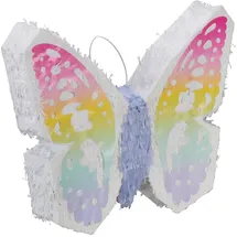 Relaxdays Pinata Schmetterling 48 cm x 58 cm x 10 cm Mehrfarbig