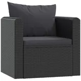 vidaXL Lougesessel schwarz 46555