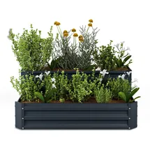 Blumfeldt Hochbeet 120 x 50 x 90 cm Anthrazit
