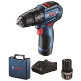 Bosch GSB 12V-30 inkl. 2 x 2,0 Ah + Koffer