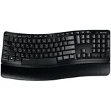 Microsoft Sculpt Comfort Funk Tastatur, Maus-Set Schweiz, QWERTZ, Windows® Schwarz Ergonomisch