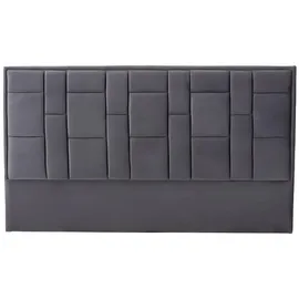 vente-unique Bettkopfteil, Grau, 160 cm,