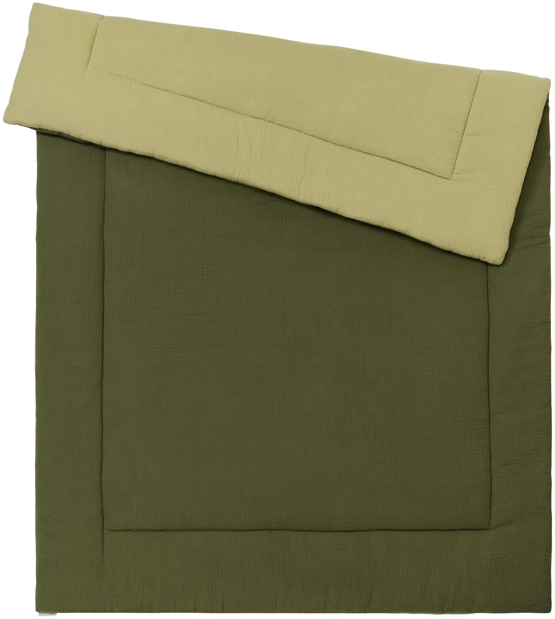BORNINO HOME Wende-Krabbeldecke Musselin 100x150 cm, gruen