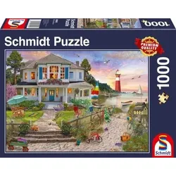 SCHMIDT SPIELE 58990 PU1000T Puzzle Das Strandhaus