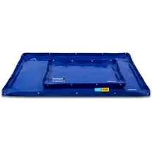 DER BLAUE Auffangwanne Stahl 110x85x5cm blau
