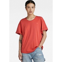 G-Star T-Shirt mit Label-Stitching, Rot, XS