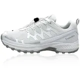 Fusskleidung Nowaland Damen Herren Wanderschuhe wasserdichte Trail Running Trekkingschuhe Weiß - 40