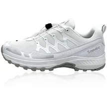 Fusskleidung Nowaland Damen Herren Wanderschuhe wasserdichte Trail Running Trekkingschuhe Weiß - 40