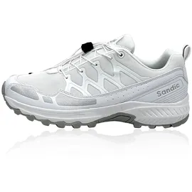 Fusskleidung Nowaland Damen Herren Wanderschuhe wasserdichte Trail Running Trekkingschuhe Weiß - 40