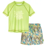 Playshoes Jungen Zweiteiler Rash-Guard-Set, Wave Grün, 86-92