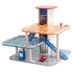 roba® Spiel-Parkhaus Parkhaus, aus Holz mit Lift & Tankstelle (für Hot Wheels geeignet)