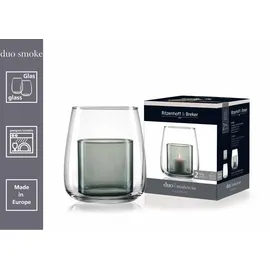 Ritzenhoff & Breker Windlicht Duo Glas Grau