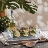 Pasabahce Borcam Premium Tablett Rechteckig Glas Auflaufform Backform 29cm x20cm x6cm / 2,5L