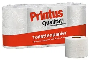 Printus Toilettenpapier 3-lagig, 8 Rollen