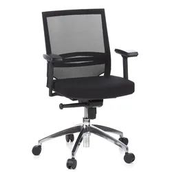 hjh OFFICE Profi Bürostuhl PORTO PRO Stoff mit Armlehnen (höhenverstellbar)