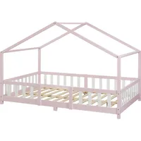 [en.casa] Kinderbett Treviolo 120x200 cm Rosa