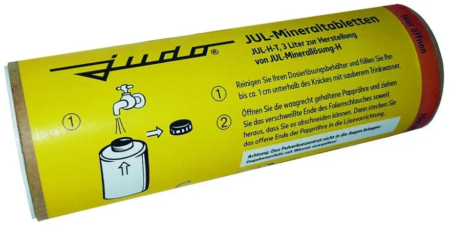 Judo JUL-H-T Mineraltabletten zur Verhinderung von Korrosion und Wasserstein, für Härtegrad 2 bis 3 und 3l Gebinde 8600019