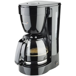 KORONA Filterkaffeemaschine 10115, 1.5l Kaffeekanne, Permanentfilter 1×4, mit Glaskanne, Papierfilter 1×4, Kaffeeautomat, Kaffeemaschine schwarz okluge