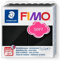STAEDTLER Modelliermasse Modelliermasse FIMO soft schwarz