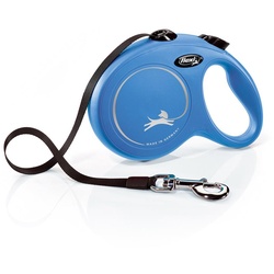 FLEXI New CLASSIC L 5m Roll-Leine für Hunde Blau