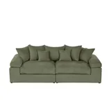 Smart Big Sofa Lionore ¦ grün ¦ Maße (cm): B: 242 H: 86 T: 121.0