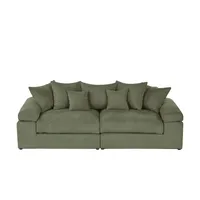 Smart Big Sofa Lionore ¦ grün ¦ Maße (cm): B: 242 H: 86 T: 121.0
