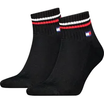 Tommy Hilfiger TH UNI TJ QUARTER 2P ICONIC 2 Paar Schwarz 35-38