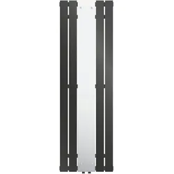 LuxeBath Spiegel Heizkörper Anthrazit Handtuchheizung Radiator Heizung 450x1600mm