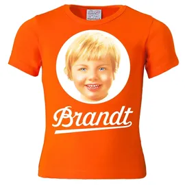 LOGOSHIRT T-Shirt "Brandt Zwieback", Mädchen, Gr. 122/134, orange, 100% Baumwolle, bedruckt, normal, Rundhals, Shirts T-Shirt, mit Retro-Print