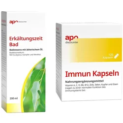 Schnupfen Sparset - Immun Kapseln + Erkältungszeit Bad
